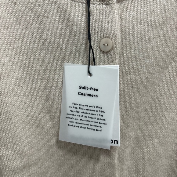 Reformation Clara Cashmere Crew Cardigan - Picture 9 of 10